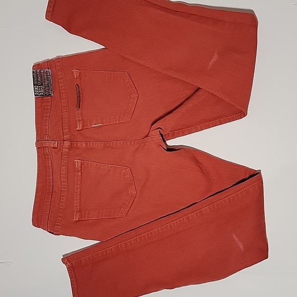 True Religion Halle Mid-Rise Super Skinny Jeans Ankle Tomato Red 29 - Picture 8 of 15